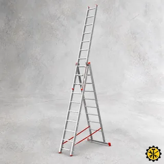 Лестница алюминиевая 3х14 STARTUL PRO ST9942-14