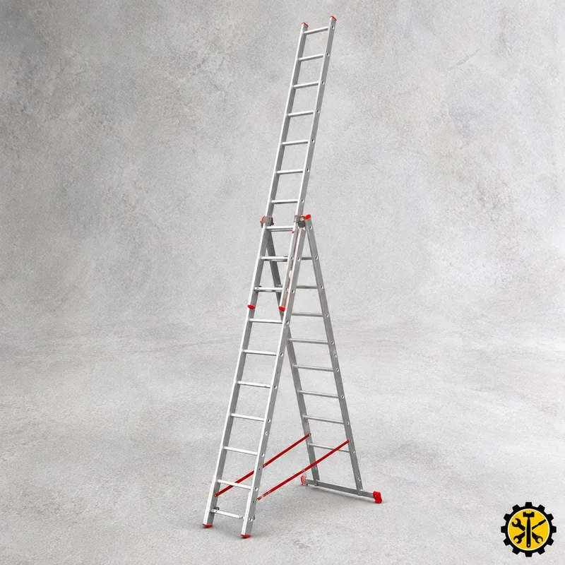 Лестница алюминиевая 3х14 STARTUL PRO ST9942-14
