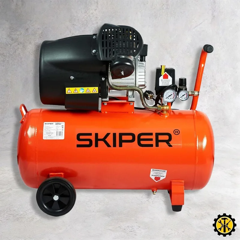 Компрессор масляный поршневой воздушный SKIPER AR70V